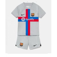 Dres Barcelona Rezervni za djecu 2022-23 Kratak Rukav (+ kratke hlače)
